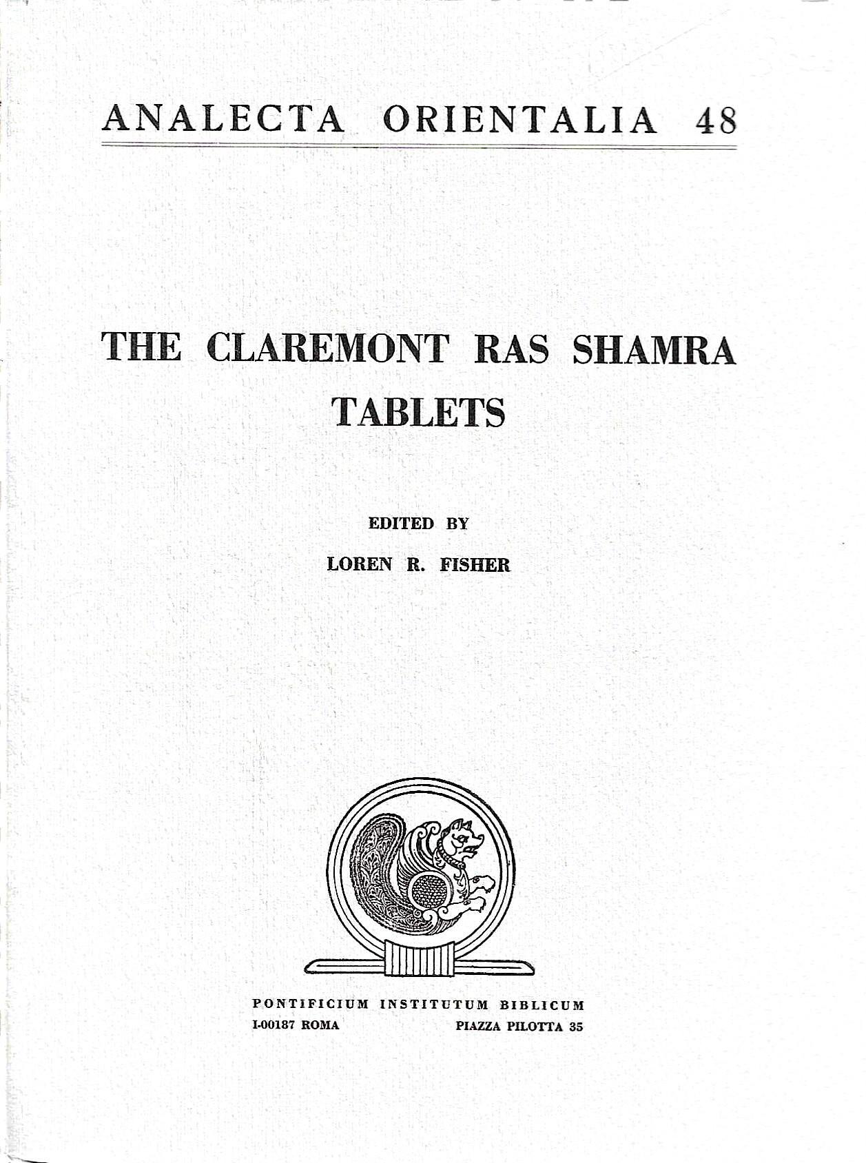 The Claremont Ras Shamra tablets