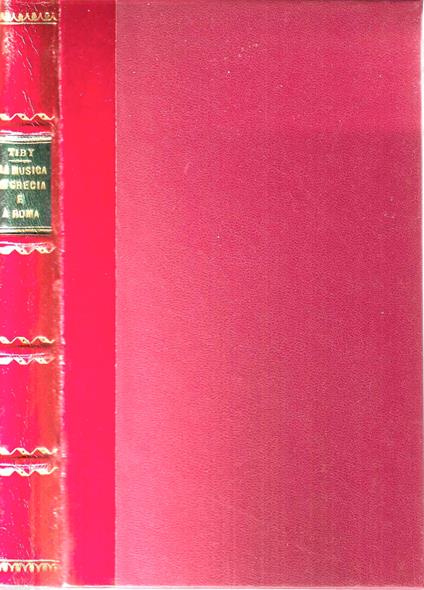 La musica in Grecia e a Roma - Ottavio Tiby - copertina
