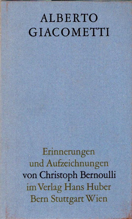 Alberto Giacometti - copertina