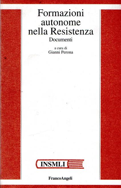 Formazioni autonome nella Resistenza - copertina