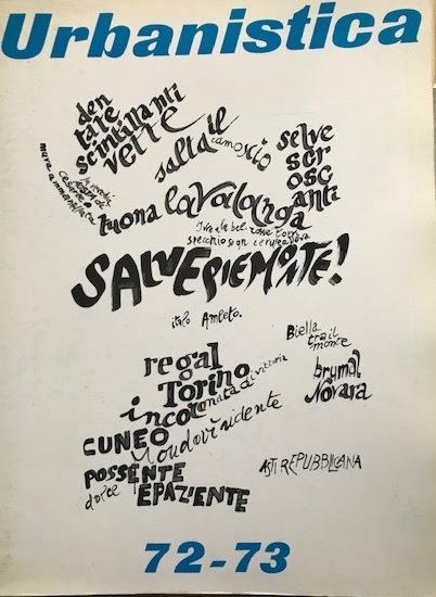 Urbanistica n. 72/73 - Dicembre 1981 - copertina