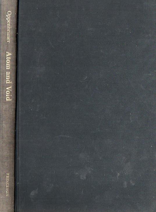 Atom and Void : Essays on science and community - copertina