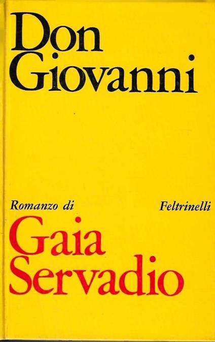 Don Giovanni - L'azione consiste - Gaia Servadio - copertina