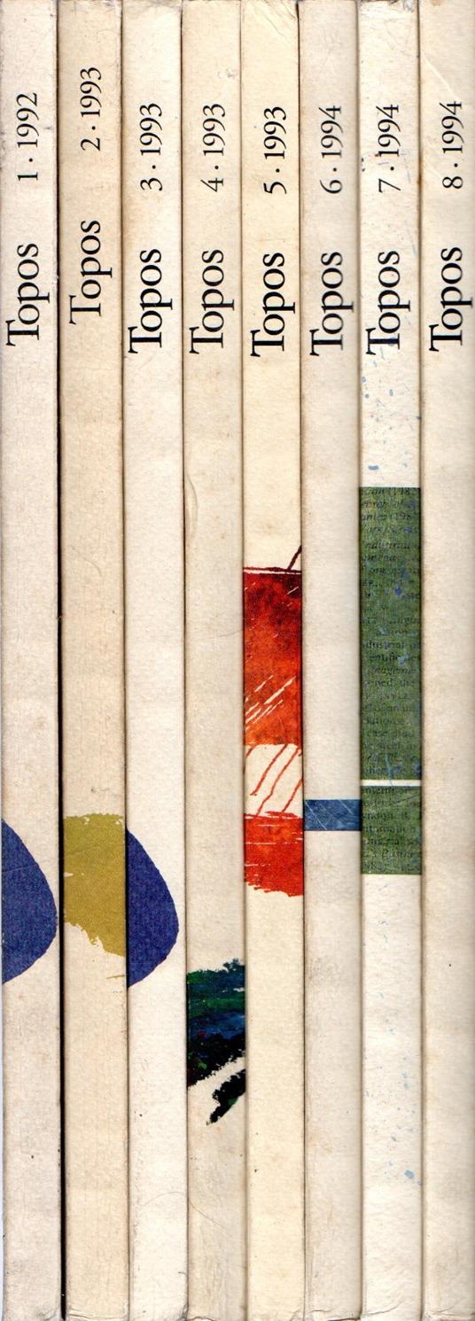 Offerta !!! Lotto di 8 numeri della rivista : Topos - European Landscape Magazine - copertina