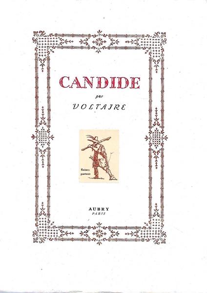Candide - Voltaire - copertina
