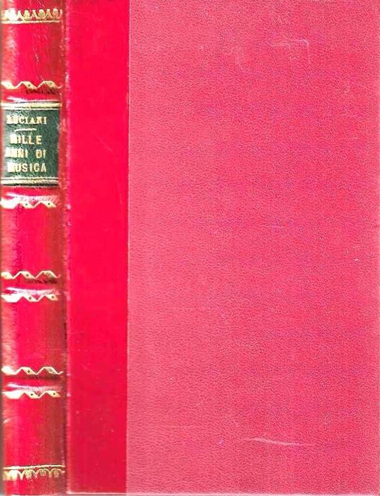 Mille anni di musica - S. A. Luciani - copertina