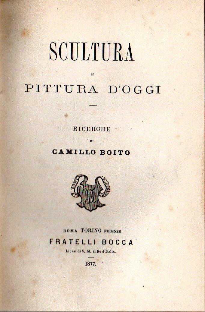 Scultura e pittura d'oggi