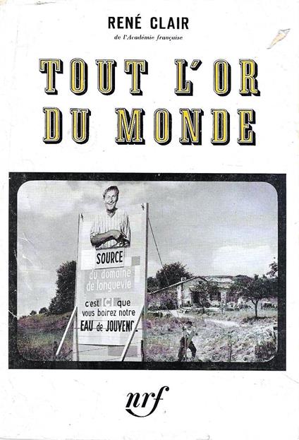 Tout l'or du monde - René Clair - copertina