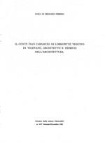 Il Conte Ivan Caramuel di Lobkowitz, Vescovo di Vigevano, architetto e teorico dell'architettura (estratto dalla rivista Palladio - 1965)