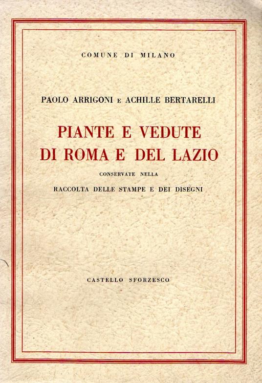 Piante e vedute di Roma e del Lazio - copertina