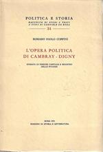 L' opera politica di Cambray-Digny, sindaco di Firenze capitale e ministro delle finanza