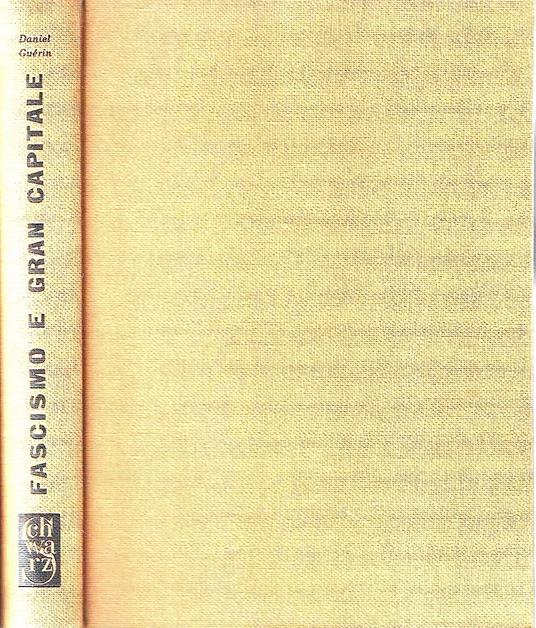 Fascismo e gran capitale - Daniel Guerin - copertina
