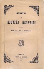 Scritti di Giovita Scalvini ordinati per cura di N. Tommaseo
