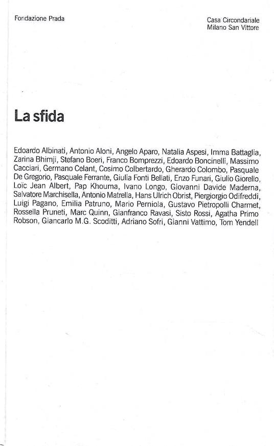 La sfida. Atti del Convegno - Milano , 10/11 ottobre 2002 - copertina