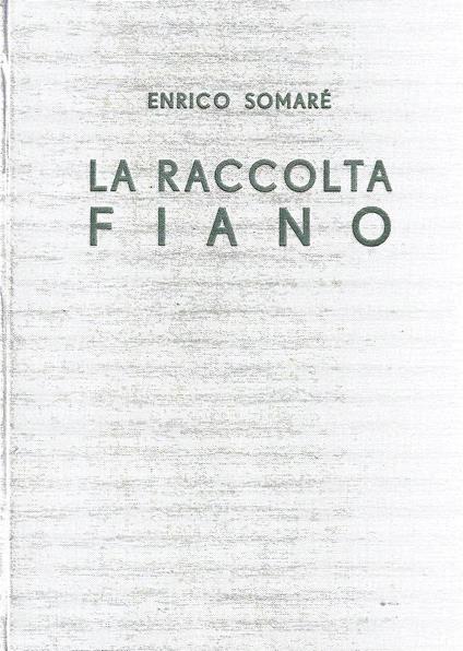 La raccolta Fiano - Galleria Pesaro, Milano - copertina