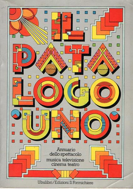 Il Patalogo Uno - copertina