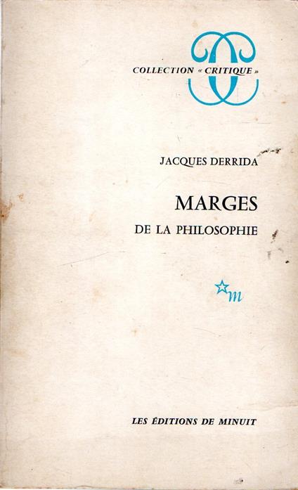 Marges de la philosophie - copertina