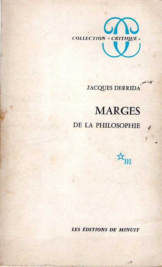 Marges de la philosophie - copertina