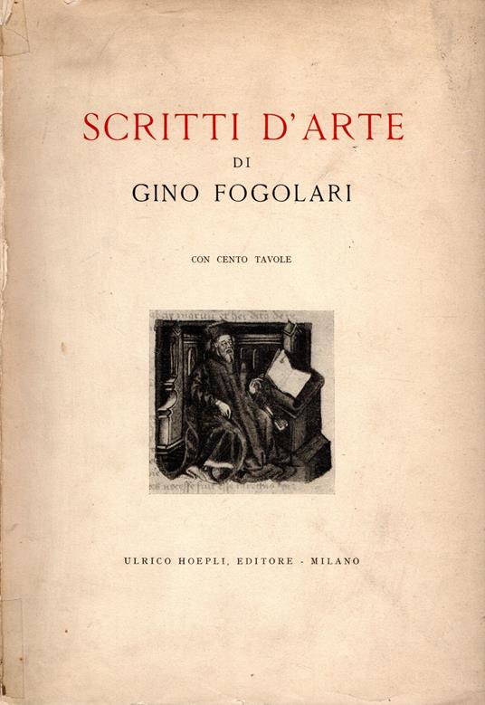 Scritti d'Arte - Gino Fogolari - copertina