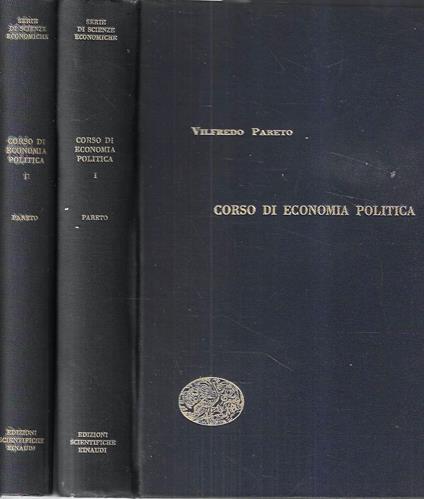 Corso di economia politica (Vol. I e II) - Vilfredo Pareto - copertina