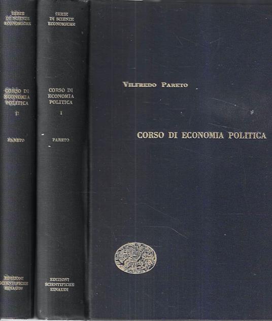 Corso di economia politica (Vol. I e II) - Vilfredo Pareto - copertina