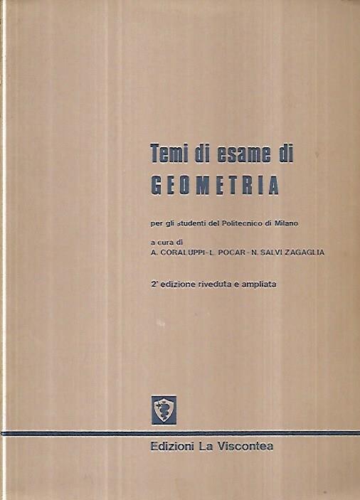 Temi d'esame di Geometria per gli studenti del Politecnico di Milano - copertina