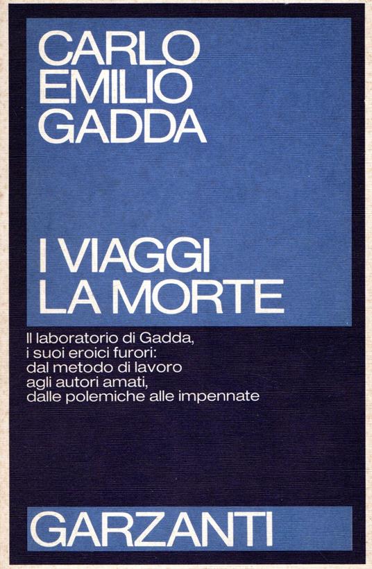 I viaggi la morte - Carlo Emilio Gadda - copertina