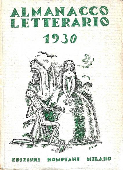 Almanacco Letterario 1930 - Valentino Bompiani - copertina