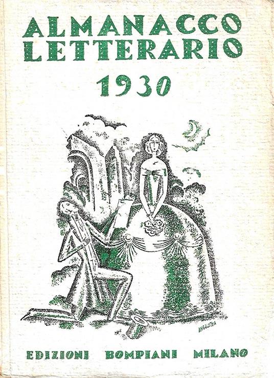 Almanacco Letterario 1930 - Valentino Bompiani - copertina