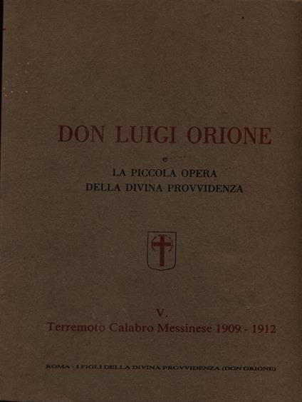 Don Luigi Orione e la piccola opera della divina provvidenza, Vol. V - copertina