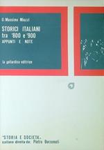 Storici italiani tra '800 e '900 : Appunti e note