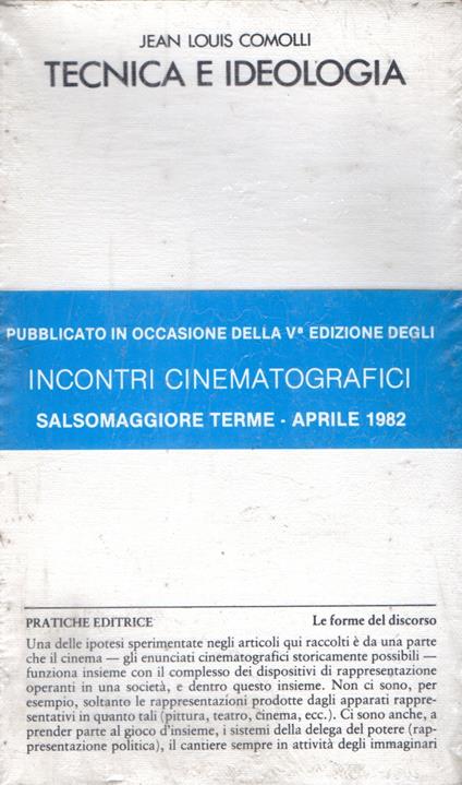 Tecnica e ideologia - copertina