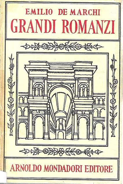 Grandi romanzi - Emilio De Marchi - copertina