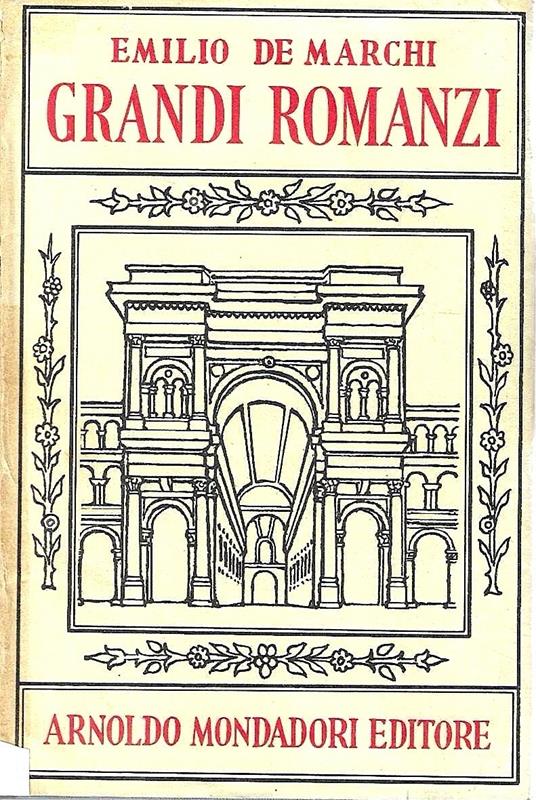 Grandi romanzi - Emilio De Marchi - copertina