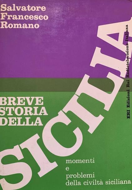 Storia breve della Sicilia - Salvatore F. Romano - copertina