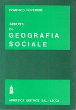 Appunti di geografia sociale
