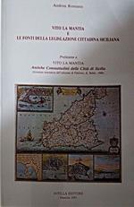 Vito La Mantia e le fonti della legislazione cittadina siciliana