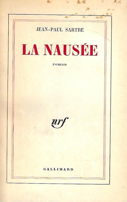La nausée - Jean-Paul Sartre - copertina