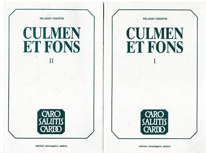 Culmen et fons (2 vol.) - Pelagio Visentin - copertina