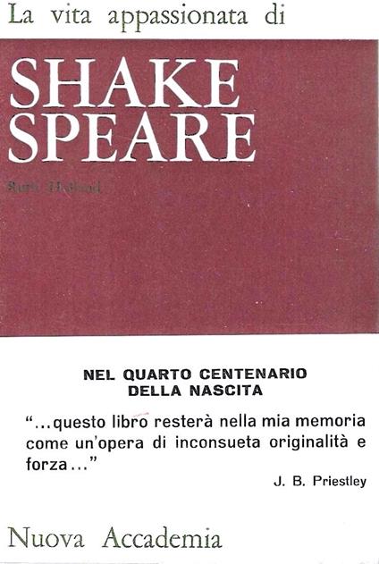 La vita appassionata di Shakespeare - Ruth Holland - copertina