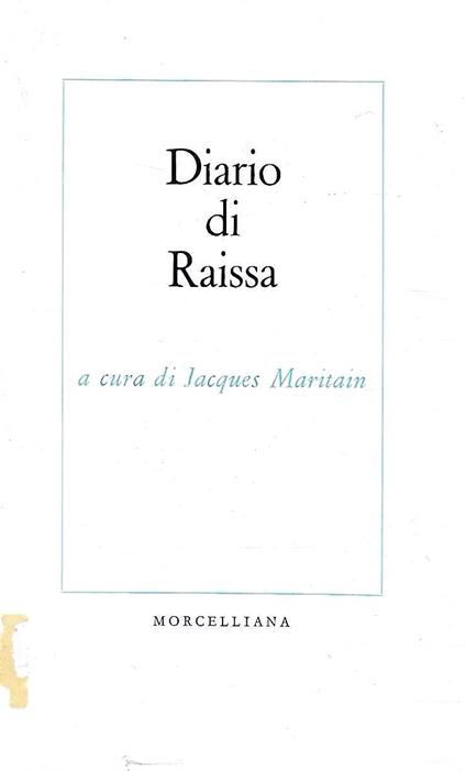 Diario di Raissa - Jacques Maritain - copertina