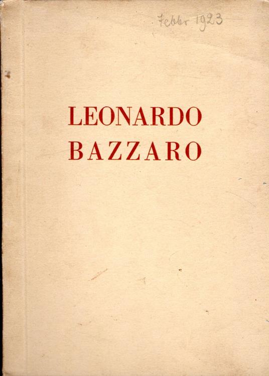 Leonardo Bazzarro - Pesaro Galleria - copertina