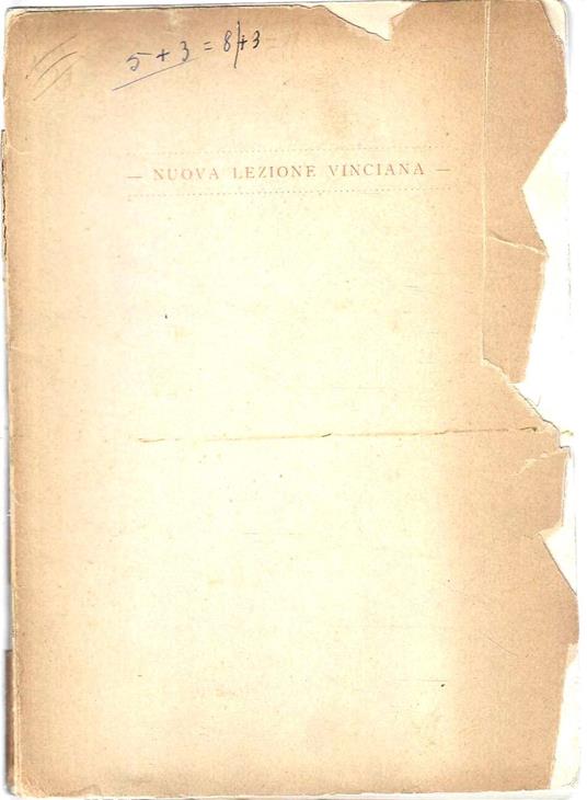 Nuova Lezione Vinciana. In difesa di Edmondo Solmi (1874-1912) - Luca Beltrami - copertina