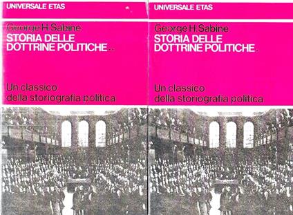 Storia delle dottrine politiche (2 volumi) - George H. Sabine - copertina