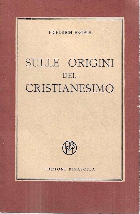 Sulle origini del cristianesimo - Friedrich Engels - copertina