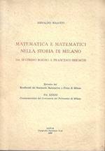 Matematica e matematici nella storia di Milano da Severino Boezio a Francesco Brioschi