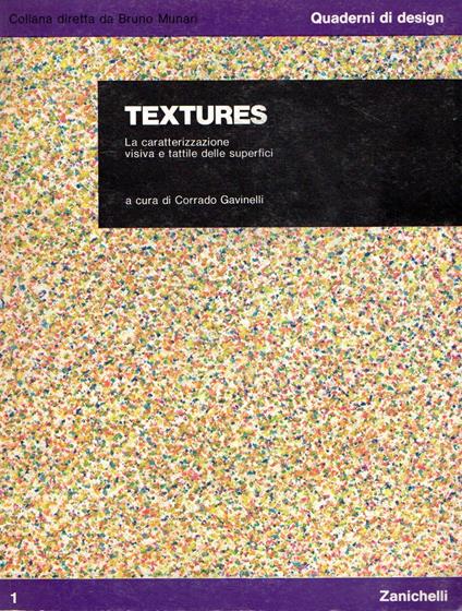 Textures : La caratterizzazione visiva e tattile delle superfici - Corrado Gavinelli - copertina