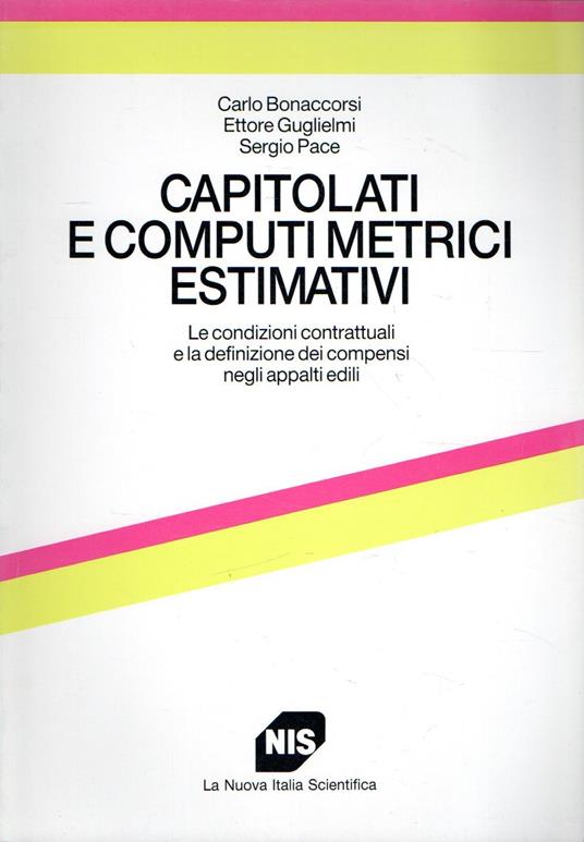 Capitolati e computi metrici estimativi - copertina