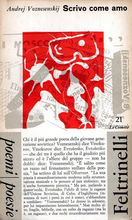 Scrivo come amo - Andrej Voznesenskij - copertina