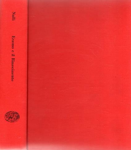 Erasmo e il Rinascimento - Siro Attilio Nulli - copertina